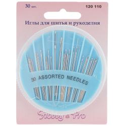 Набор игл ручных "Hobby & Pro", для шитья и рукоделия, 30 шт