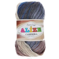 Пряжа для вязания Alize "Cashmira Batik", цвет: бежевый, коричневый, серый (2805), 300 м, 100 г, 5 шт