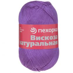 Пряжа для вязания Пехорка "Вискоза натуральная", цвет: фиолетовый (78), 400 м, 100 г, 5 шт