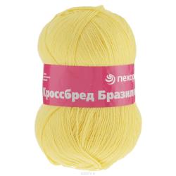 Пряжа для вязания Пехорка "Кроссбред Бразилии", цвет: подсолнух (118), 500 м, 100 г, 5 шт