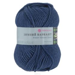 Пряжа для вязания Пехорка "Зимний вариант", цвет: джинсовый (255), 100 м, 100 г, 10 шт
