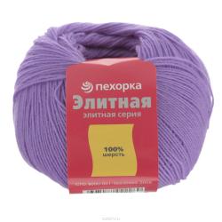 Пряжа для вязания Пехорка "Элитная", цвет: сирень (22), 415 м, 50 г, 10 шт