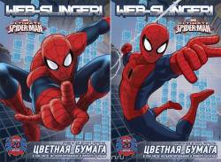 Цветная бумага "Spider-Man Web-Slinger", металлизированная, флуоресцентная, 20 цветов