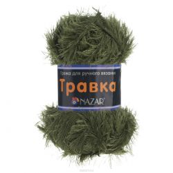 Пряжа для вязания Nazar "Травка", цвет: хаки (2008), 150 м, 100 г, 5 шт