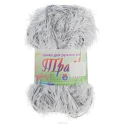 Пряжа для вязания Nazar "Травка", цвет: белый, черный (2015), 150 м, 100 г, 5 шт