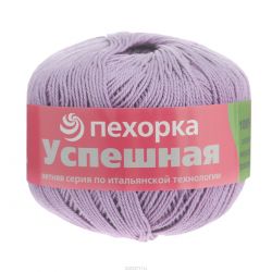 Пряжа для вязания Пехорка "Успешная", цвет: светло-сиреневый (178), 220 м, 50 г, 10 шт