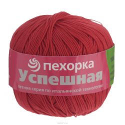 Пряжа для вязания Пехорка "Успешная", цвет: красный (06), 220 м, 50 г, 10 шт