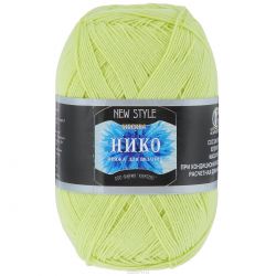 Пряжа для вязания Камтекс "Нико", цвет: цитрон (202), 500 м, 100 г, 10 шт
