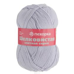Пряжа для вязания Пехорка "Шелковистая", цвет: кристалл (25), 225 м, 100 г, 5 шт