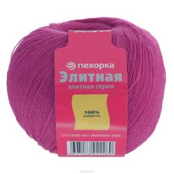 Пряжа для вязания Пехорка "Элитная", цвет: малиновый (439), 415 м, 50 г, 10 шт