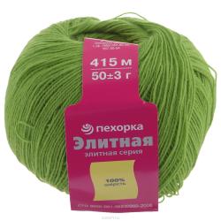 Пряжа для вязания Пехорка "Элитная", цвет: горох (119), 415 м, 50 г, 10 шт