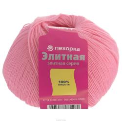 Пряжа для вязания Пехорка "Элитная", цвет: розовый бутон (76), 415 м, 50 г, 10 шт