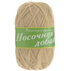 Пряжа для вязания Пехорка "Носочная добавка", цвет: натуральный (442), 200 м, 50 г, 10 шт