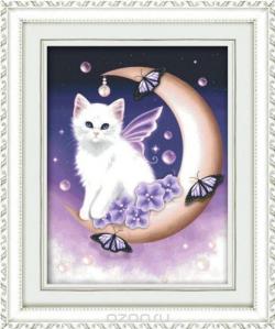 Набор для создания мозаики Cristal "Месяц и котенок", 40 х 50 см