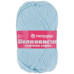 Пряжа для вязания Пехорка "Шелковистая", цвет: ледяной (336), 225 м, 100 г, 5 шт