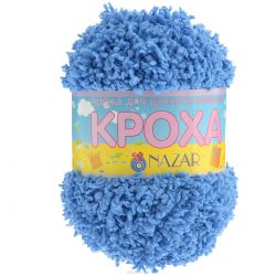 Пряжа для вязания детская Nazar "Кроха", цвет: голубой (В06), 75 м, 50 г, 10 шт