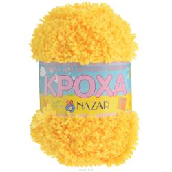 Пряжа для вязания детская Nazar "Кроха", цвет: ярко-желтый (518), 75 м, 50 г, 10 шт
