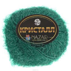 Пряжа для вязания Nazar "Кристалл", цвет: зеленый (137), 125 м, 50 г, 10 шт