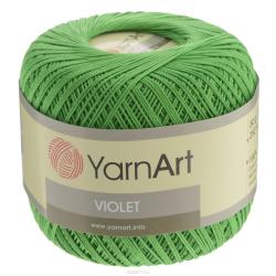Пряжа для вязания YarnArt "Violet", цвет: салатовый (6332), 282 м, 50 г, 6 шт