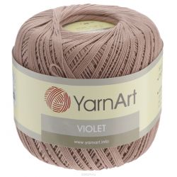 Пряжа для вязания YarnArt "Violet", цвет: темно-бежевый (0015), 282 м, 50 г, 6 шт