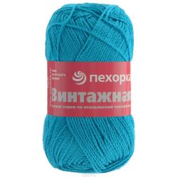 Пряжа для вязания Пехорка "Винтажная", цвет: темная бирюза (45), 240 м, 100 г, 5 шт