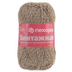 Пряжа для вязания Пехорка "Винтажная", цвет: бежевый, коричневый (248), 240 м, 100 г, 5 шт