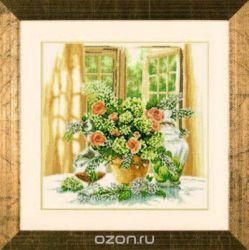 Набор для вышивания крестом Lanarte "A Sunny Morning", 40 х 40 см
