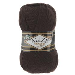 Пряжа для вязания Alize "Superlana Klasik", цвет: коричневый меланж (545), 280 м, 100 г, 5 шт