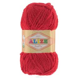 Пряжа для вязания Alize "Softy", цвет: красный (56), 115 м, 50 г, 5 шт