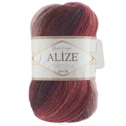 Пряжа для вязания Alize "Superlana Zincir Batik", цвет: красный (3520), 280 м, 100 г, 5 шт