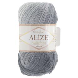 Пряжа для вязания Alize "Superlana Zincir Batik", цвет: серый (2881), 280 м, 100 г, 5 шт