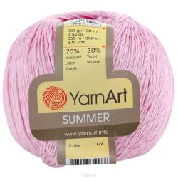 Пряжа для вязания YarnArt "Summer", цвет: лавандовый (37), 350 м, 100 г, 4 шт