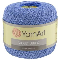 Пряжа для вязания YarnArt "Violet Lurex", цвет: голубой, серебристый (15351), 270 м, 50 г, 6 шт