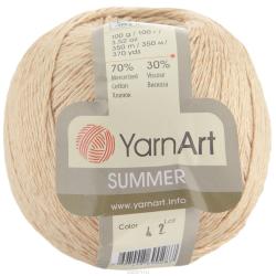 Пряжа для вязания YarnArt "Summer", цвет: бежевый (42), 350 м, 100 г, 4 шт