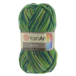 Пряжа для вязания YarnArt "Rainbow", цвет: зеленый, салатовый, бежевый (0053), 310 м, 100 г, 5 шт