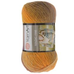 Пряжа для вязания YarnArt "Magic Fine", цвет: бежевый, оранжевый, коричневый (552), 300 м, 100 г, 5 шт
