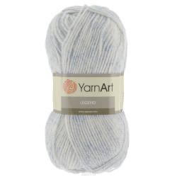 Пряжа для вязания YarnArt "Legend", цвет: белый, голубой (8803), 300 м, 100 г, 5 шт