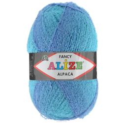 Пряжа для вязания Alize "Rainbow Alpaca Fancy", цвет: голубой, светло-сиреневый (1313), 875 м, 350 г