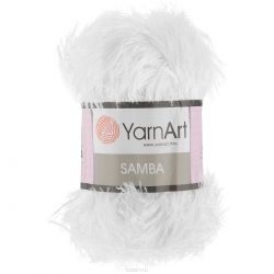 Пряжа для вязания YarnArt "Samba", цвет: белый (501), 150 м, 100 г, 5 шт