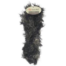 Пряжа для вязания YarnArt "Rabbit", цвет: черный, бежевый (558), 90 м, 100 г, 4 шт