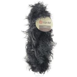 Пряжа для вязания YarnArt "Rabbit", цвет: черный, серый (561), 90 м, 100 г, 4 шт