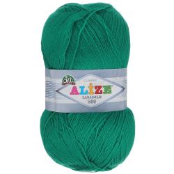 Пряжа для вязания Alize "Lanagold 800", цвет: зеленый (20), 800 м, 100 г, 5 шт