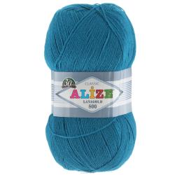 Пряжа для вязания Alize "Lanagold 800", цвет: бирюзовый (646), 800 м, 100 г, 5 шт