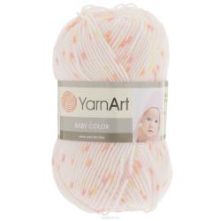Пряжа для вязания YarnArt "Baby Сolor", цвет: белый, желтый, розовый (5103), 150 м, 50 г, 5 шт