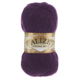 Пряжа для вязания Alize "Angora Gold", цвет: темно-фиолетовый (111), 550 м, 100 г, 5 шт