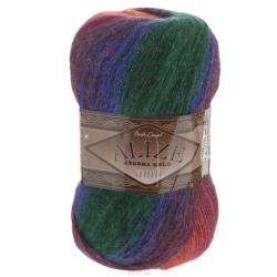Пряжа для вязания Alize "Angora Gold Batik. Simli", цвет: рыжий, синий, зеленый (4343), 500 м, 100 г, 5 шт