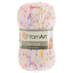 Пряжа для вязания YarnArt "Baby Сolor", цвет: молочный, розовый, сиреневый (5127), 150 м, 50 г, 5 шт