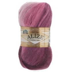 Пряжа для вязания Alize "Angora Gold Batik", цвет: бордовый, светло-розовый, розовый (1895, 550 м, 100 г, 5 шт