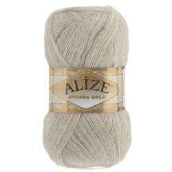 Пряжа для вязания Alize "Angora Gold", цвет: бежевый меланж (152), 550 м, 100 г, 5 шт