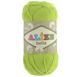 Пряжа для вязания Alize "Bella", цвет: салатовый (612), 180 м, 50 г, 5 шт